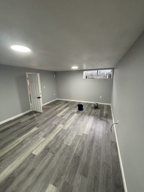 one of many Interior painting projects for a house in Edgewood