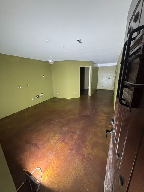 Photo of a basement after getting its interior paint sheens